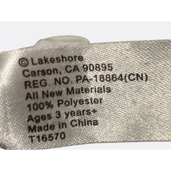 Lakeshore Soft Plush Puppet Doll Blue Overalls 11.5 inches - Picture 6 of 8